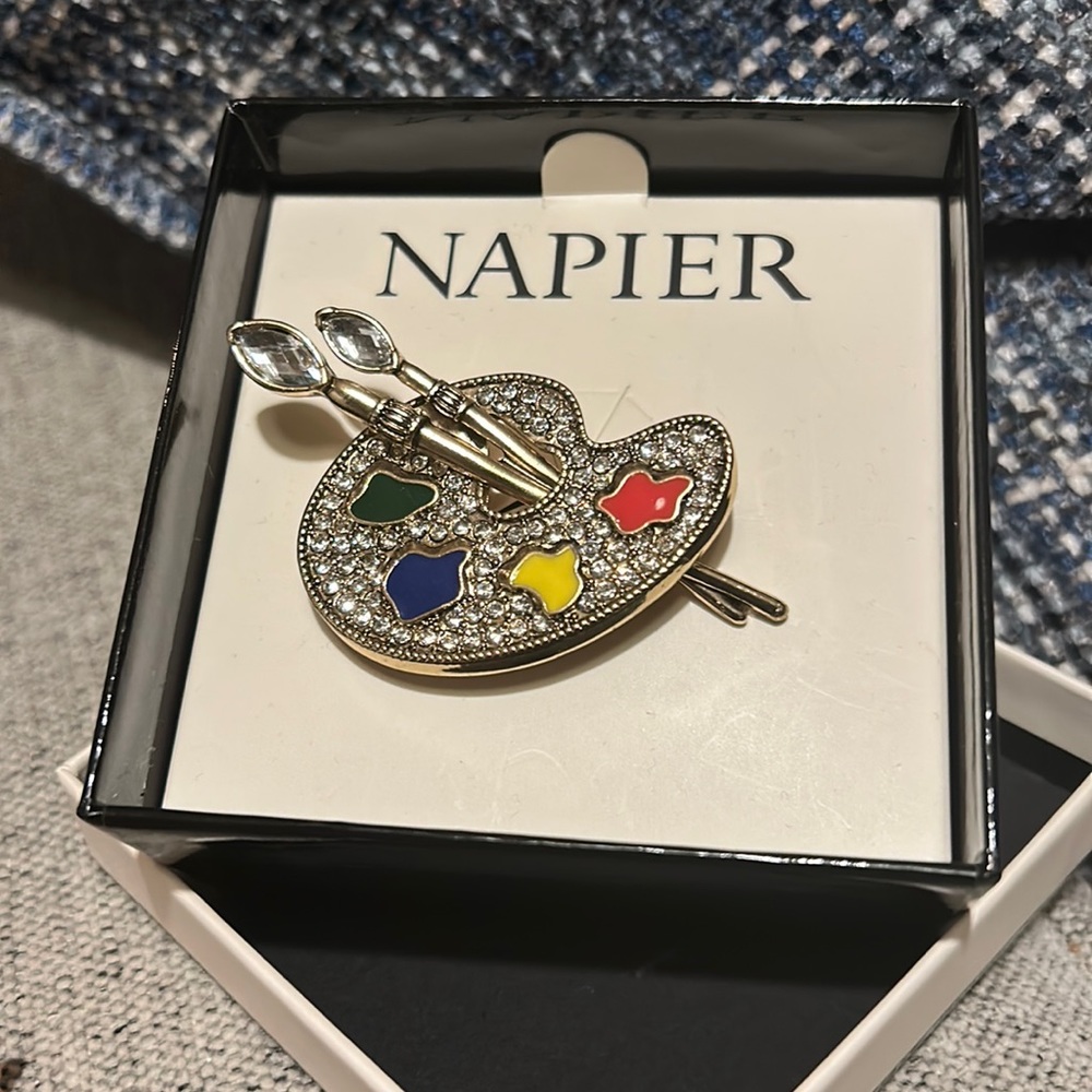 Napier Artist Palette Brooch